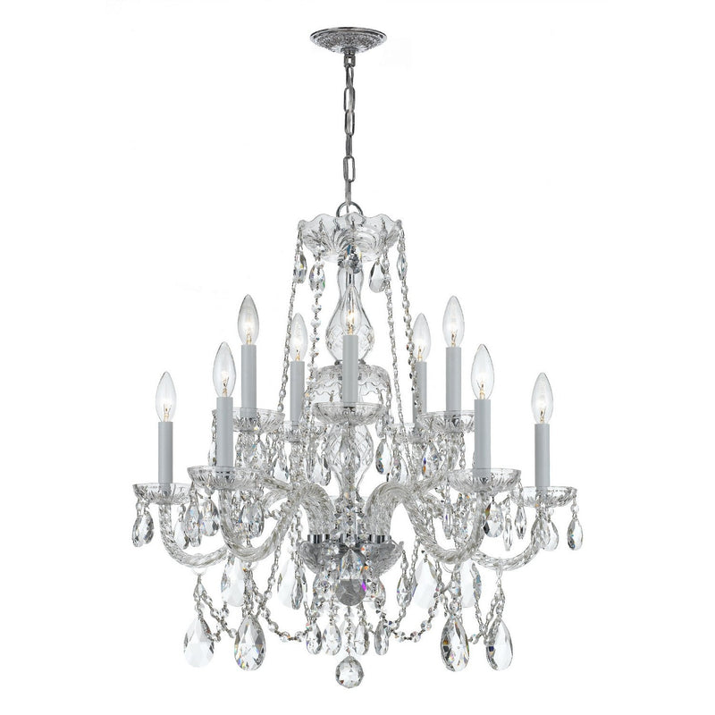 Crystorama - 1130-CH-CL-S - Ten Light Chandelier - Traditional Crystal - Polished Chrome
