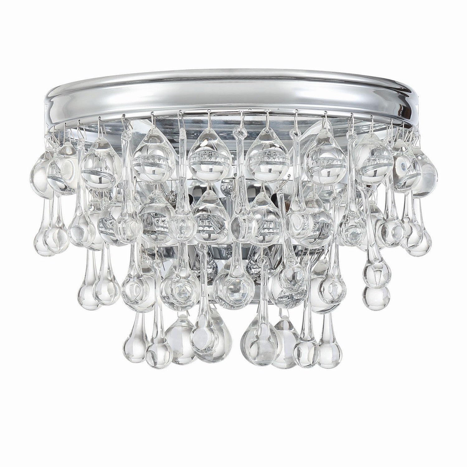 Crystorama - 132-CH - Two Light Wall Sconce - Calypso - Polished Chrome