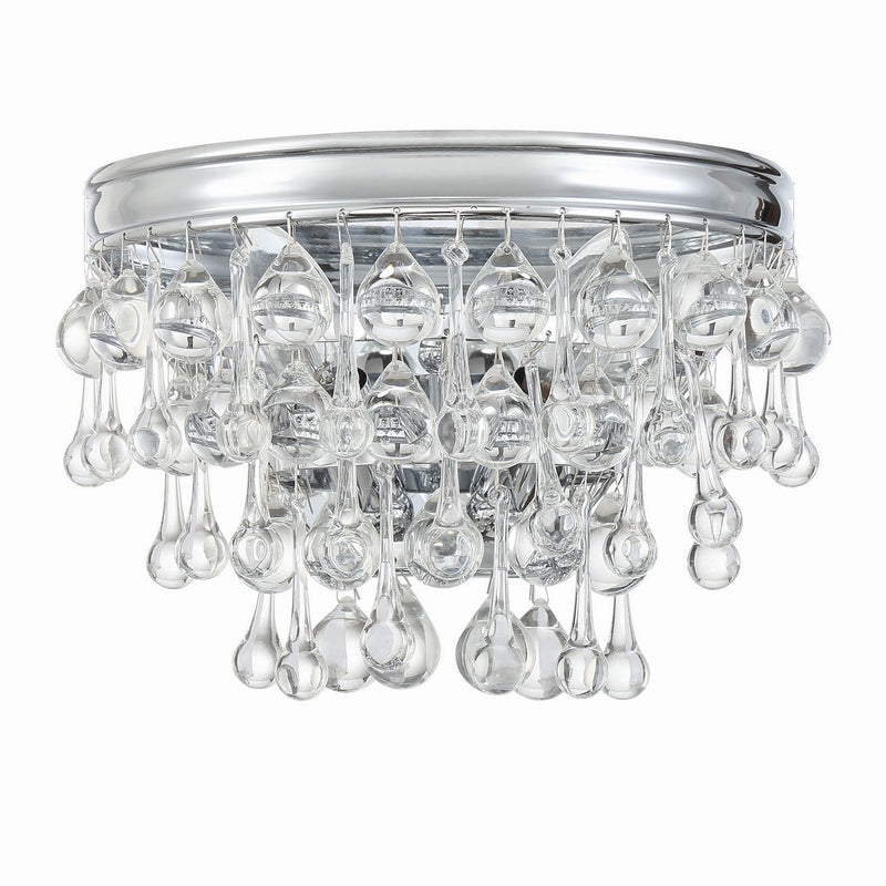 Crystorama - 132-CH - Two Light Wall Sconce - Calypso - Polished Chrome