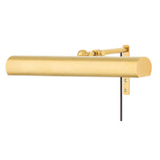 Hudson Valley - 2416-AGB - Two Light Picture Light With Plug - Vernon - Aged Brass