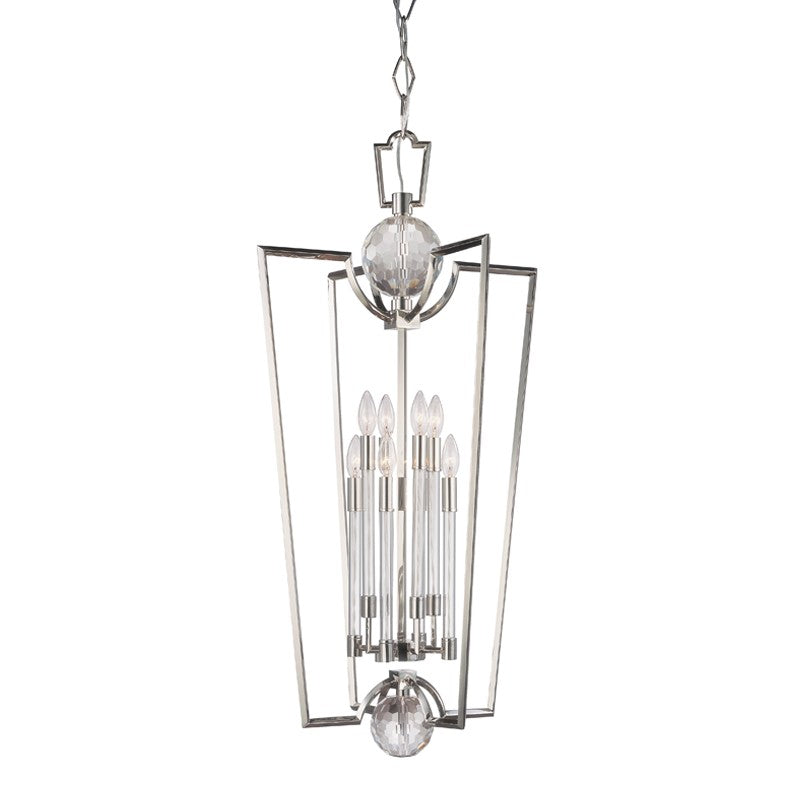 Hudson Valley - 3022-PN - Eight Light Lantern - Waterloo - Polished Nickel