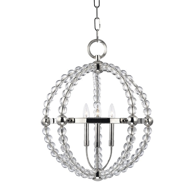 Hudson Valley - 3120-PN - Three Light Chandelier - Danville - Polished Nickel