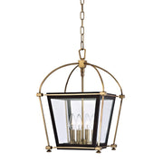 Hudson Valley - 3612-AGB - Four Light Lantern - Hollis - Aged Brass