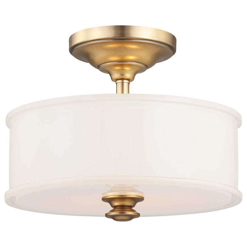 Minka-Lavery - 4172-249 - Two Light Semi Flush Mount - Harbour Point - Liberty Gold