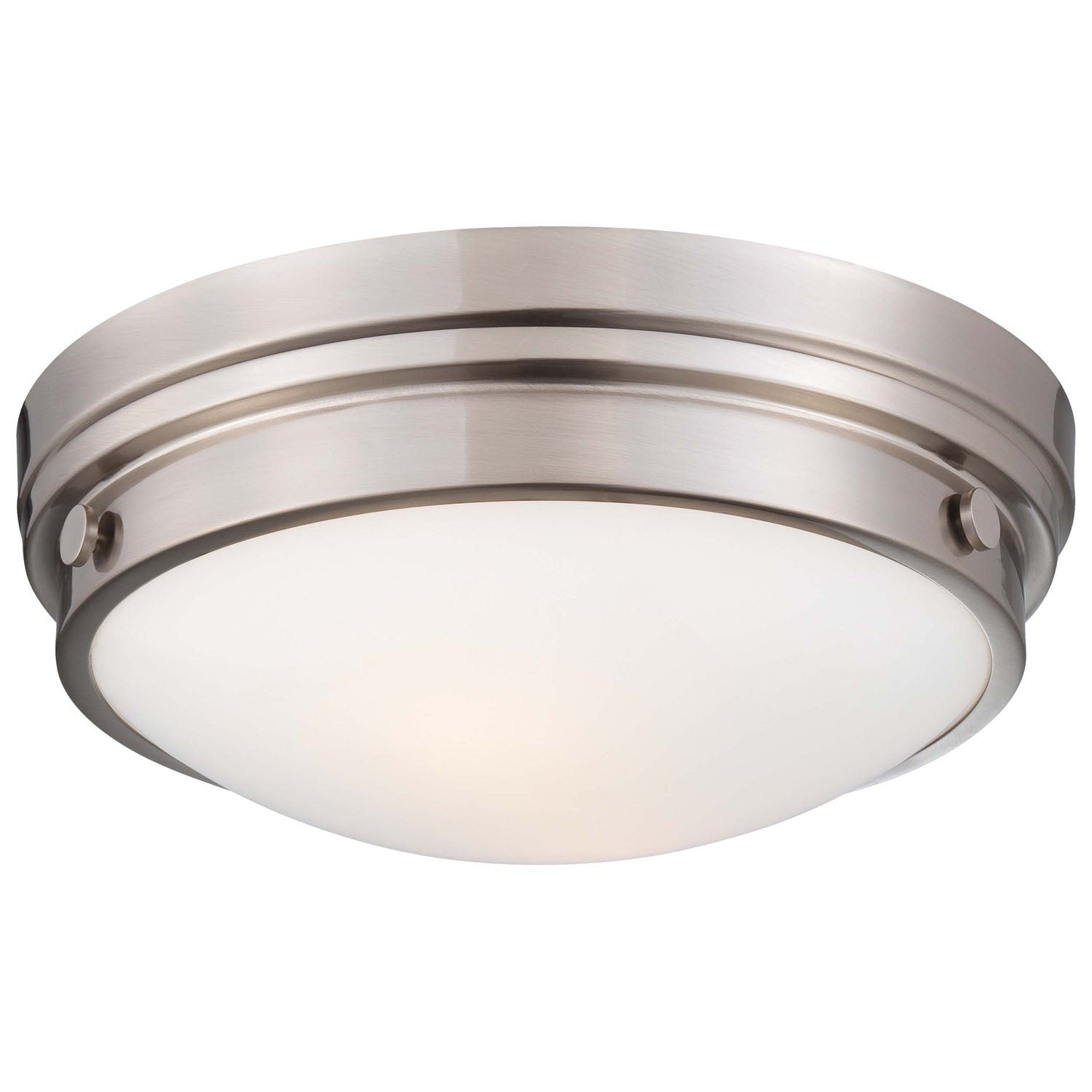 Minka-Lavery - 823-84 - Two Light Flush Mount - Brushed Nickel