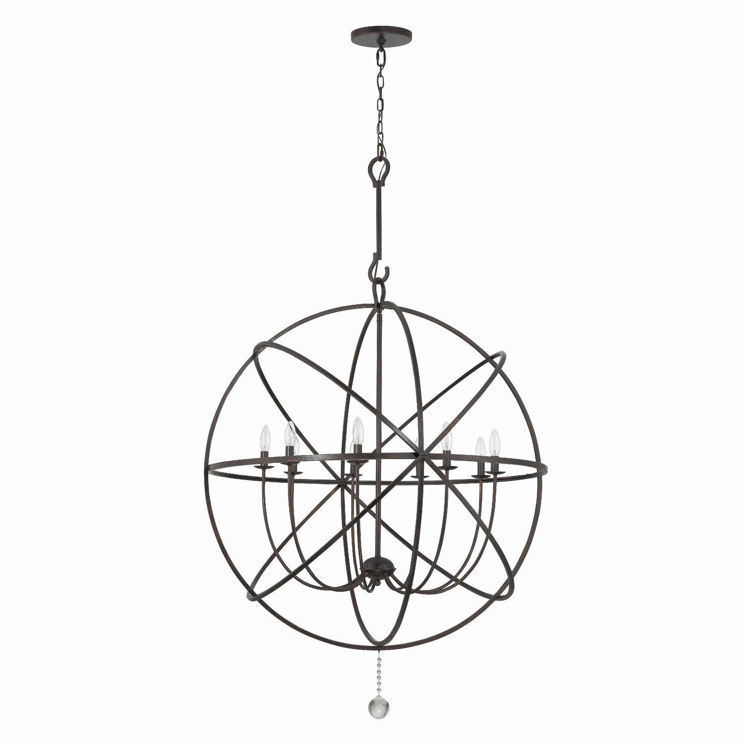 Crystorama - 9229-EB - Nine Light Chandelier - Solaris - English Bronze