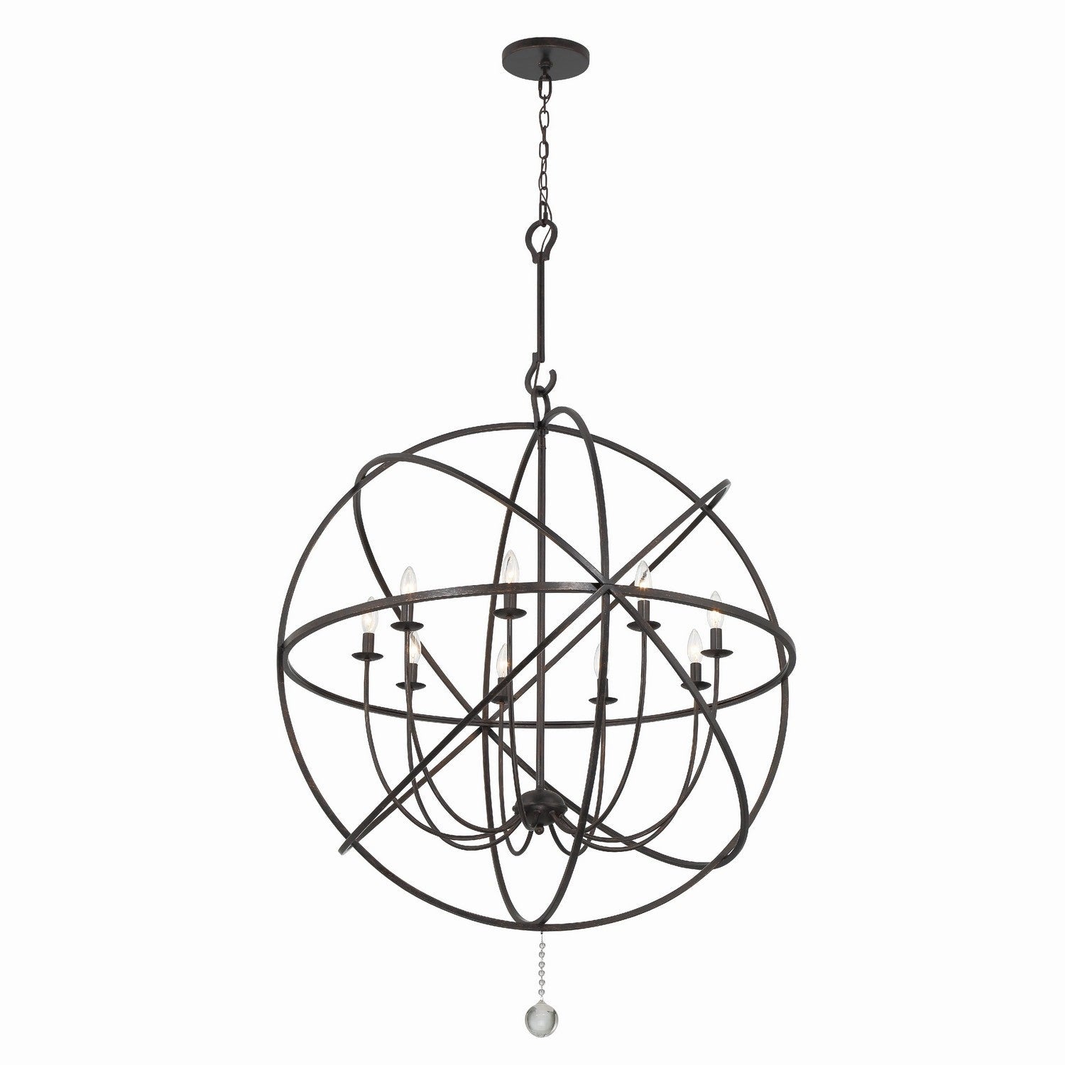 Crystorama - 9229-EB - Nine Light Chandelier - Solaris - English Bronze