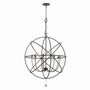 Crystorama - 9229-EB - Nine Light Chandelier - Solaris - English Bronze