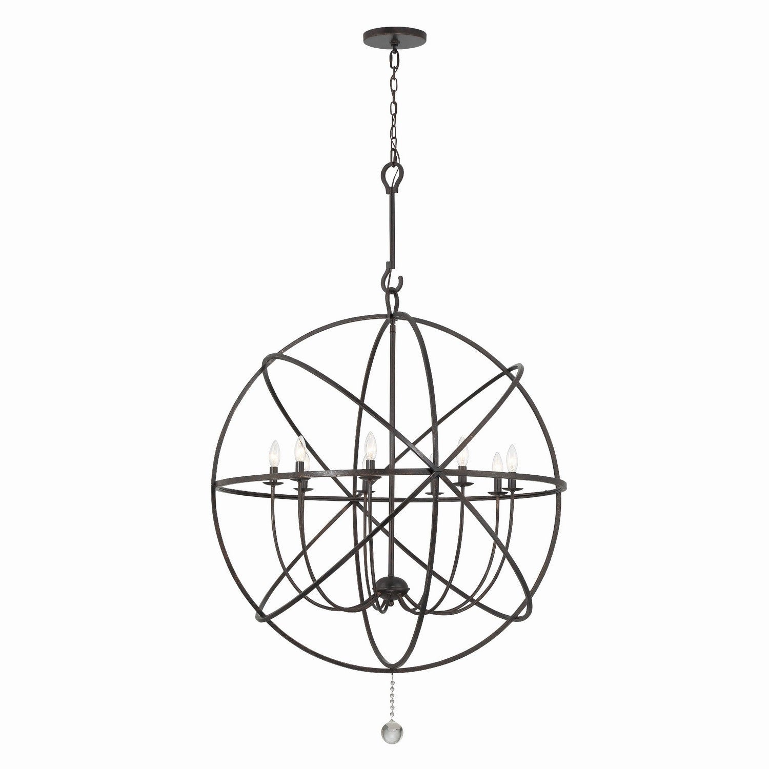 Crystorama - 9229-EB - Nine Light Chandelier - Solaris - English Bronze