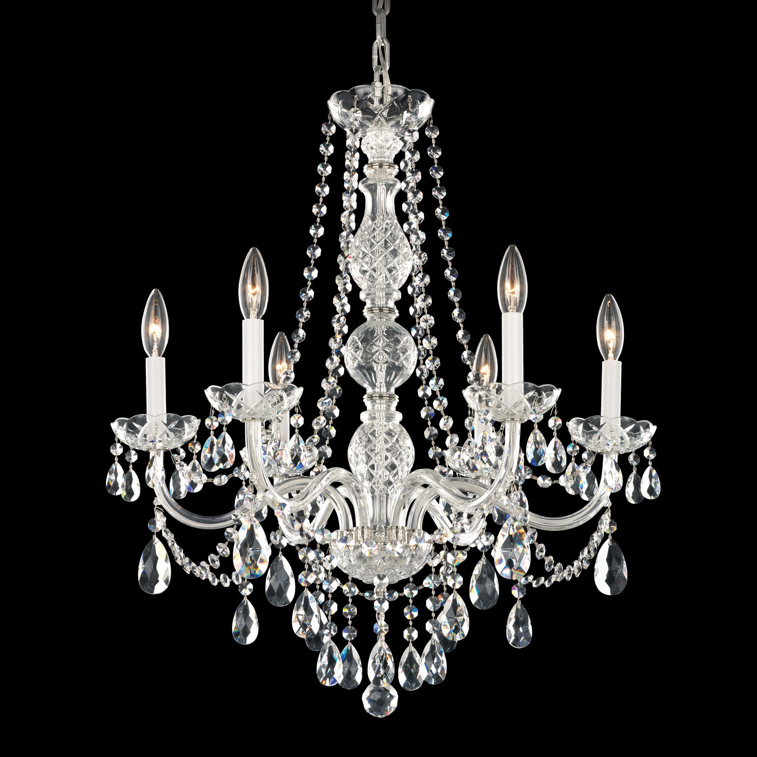 Schonbek - 1303-40H - Six Light Chandelier - Arlington - Polished Silver