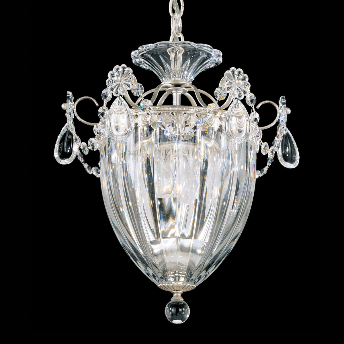 Schonbek - 1243-48 - Three Light Mini Pendant - Bagatelle - Antique Silver