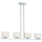 George Kovacs - P128-077 - Four Light Island Pendant - Cubism - Chrome