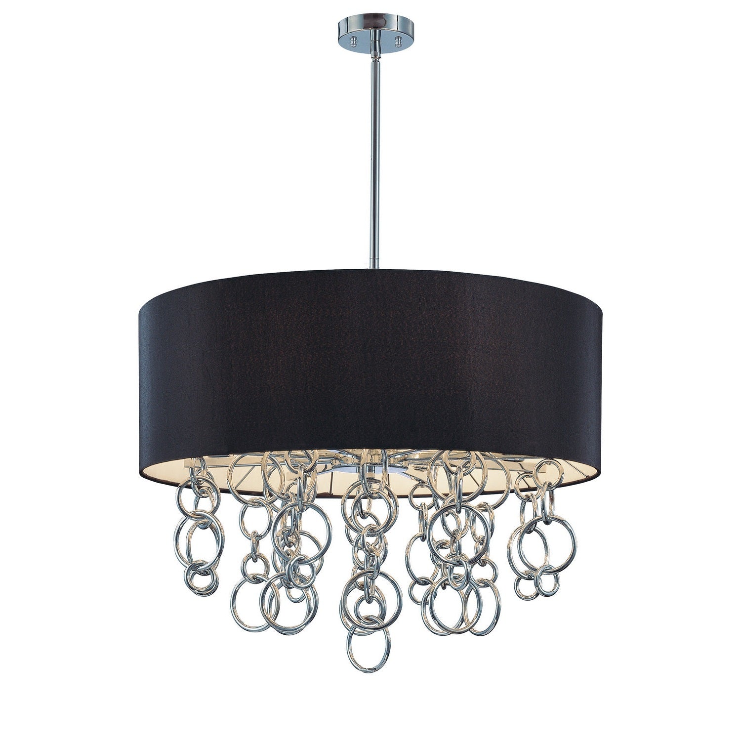 George Kovacs - P400-0-077 - Eight Light Pendant - Ringlets - Chrome