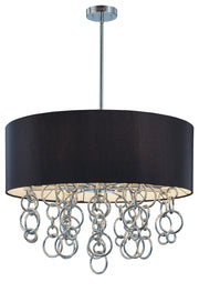 George Kovacs - P400-0-077 - Eight Light Pendant - Ringlets - Chrome