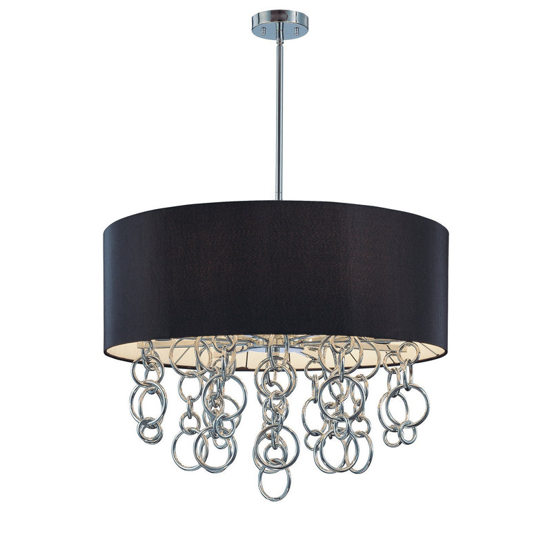 George Kovacs - P400-0-077 - Eight Light Pendant - Ringlets - Chrome