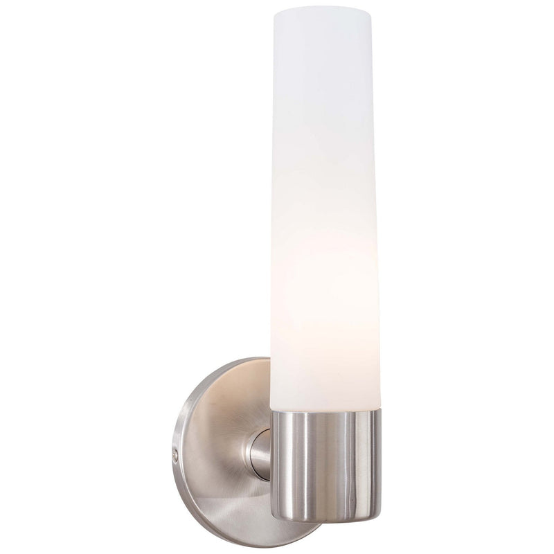 George Kovacs - P5041-144 - One Light Wall Sconce - Saber - Brushed Stainless Steel