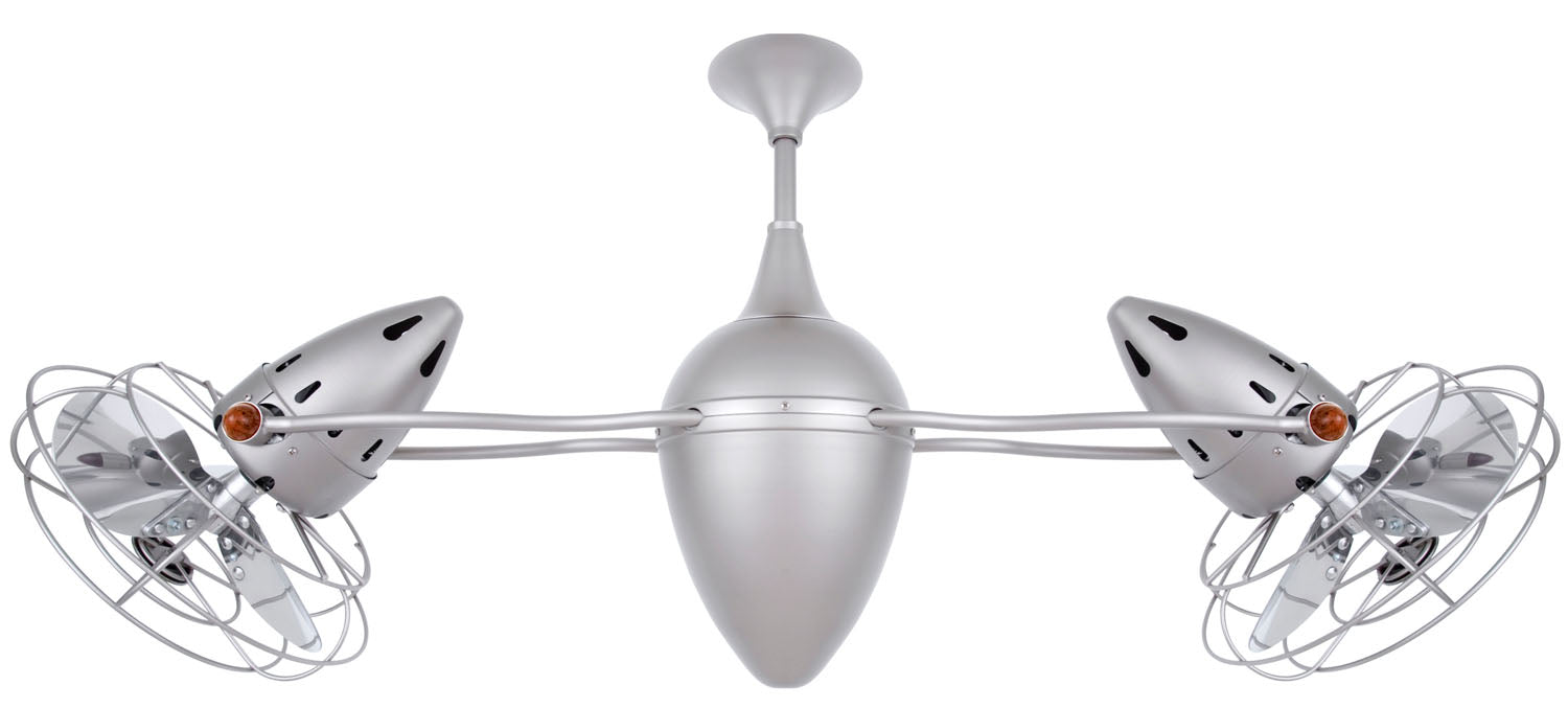Matthews Fan Company - AR-BN-MTL-DAMP - 48"Ceiling Fan - Ar Ruthiane - Brushed Nickel