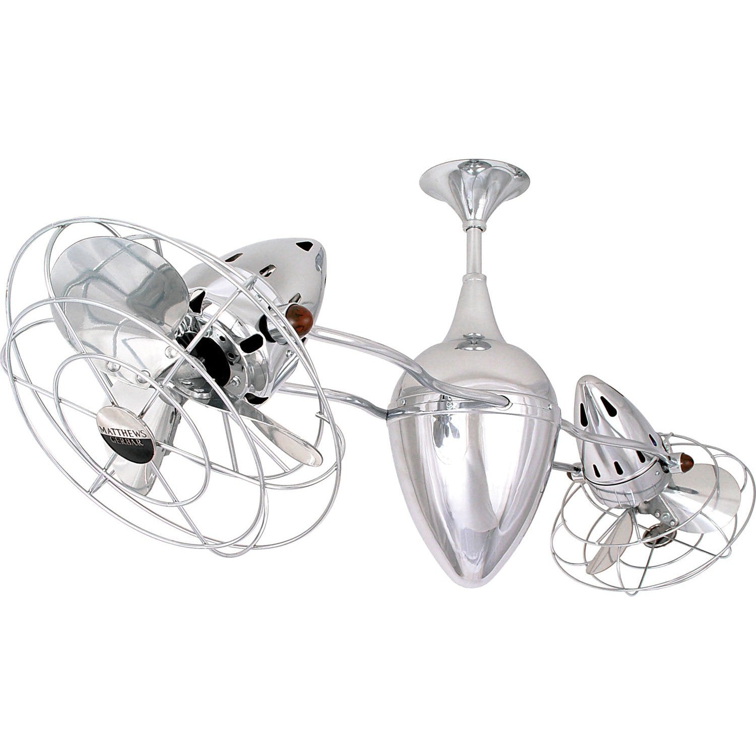 Matthews Fan Company - AR-CR-MTL - 48"Ceiling Fan - Ar Ruthiane - Polished Chrome