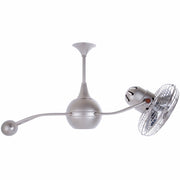 Matthews Fan Company - B2K-BN-MTL-DAMP - 40"Ceiling Fan - Brisa 2000 - Brushed Nickel