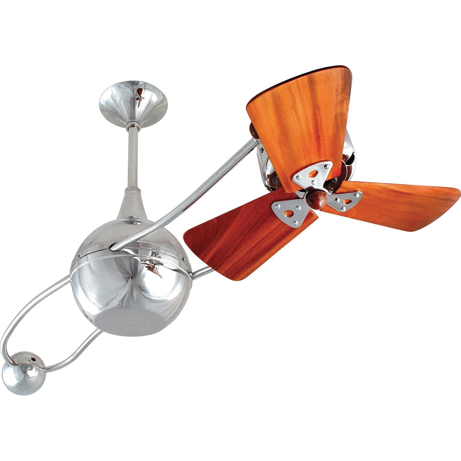 Matthews Fan Company - B2K-CR-WD - 40"Ceiling Fan - Brisa 2000 - Polished Chrome