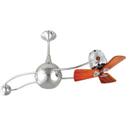 Matthews Fan Company - B2K-CR-WD-Damp - 40"Ceiling Fan - Brisa 2000 - Polished Chrome