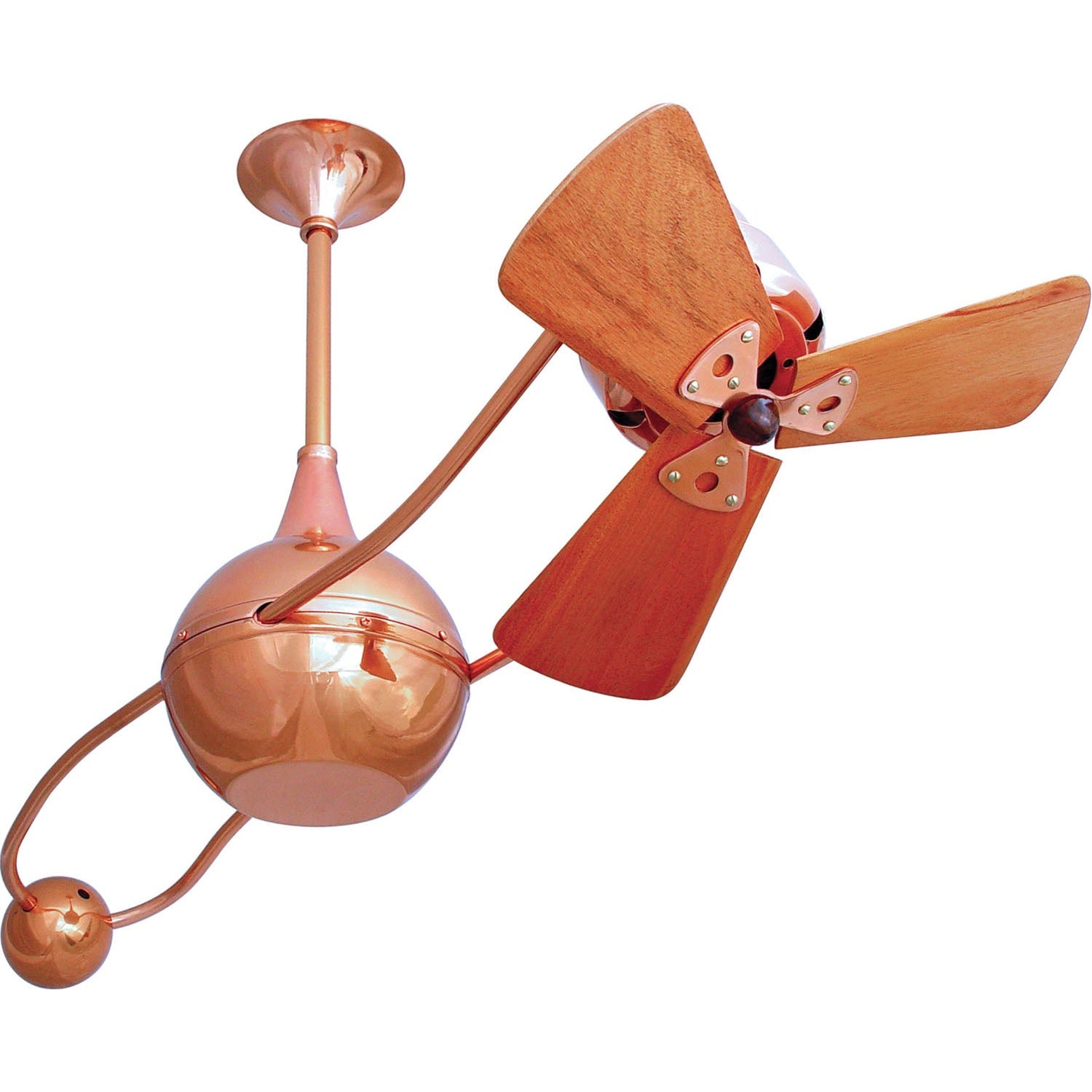 Matthews Fan Company - B2K-CP-WD - 40"Ceiling Fan - Brisa 2000 - Polished Copper
