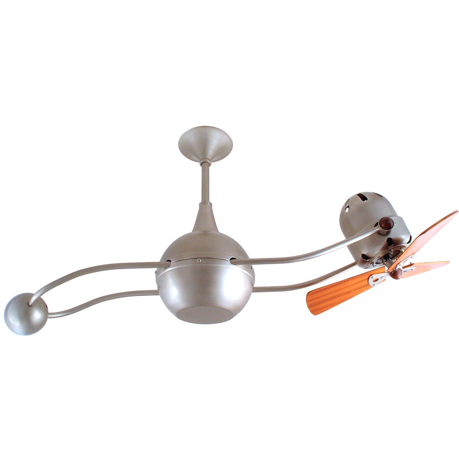 Matthews Fan Company - B2K-BN-WD-DAMP - 40"Ceiling Fan - Brisa 2000 - Brushed Nickel