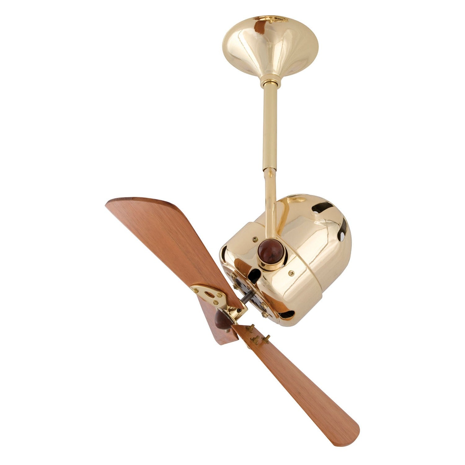 Matthews Fan Company - BD-BRBR-WD - 16"Ceiling Fan - Bianca Direcional - Brushed Brass
