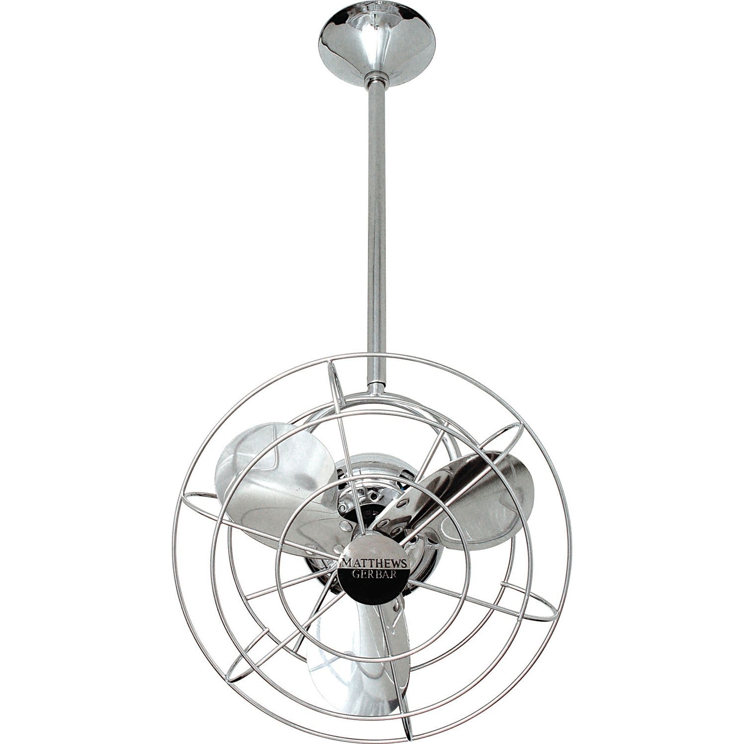 Matthews Fan Company - BD-CR-MTL-DAMP - 16"Ceiling Fan - Bianca Direcional - Polished Chrome