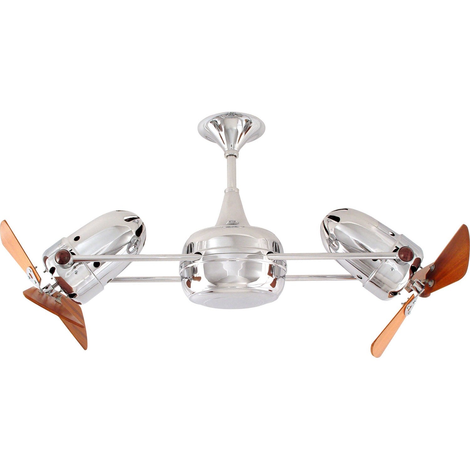 Matthews Fan Company - DD-CR-WD-DAMP - 36"Ceiling Fan - Duplo-Dinamico - Polished Chrome