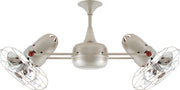 Matthews Fan Company - DD-BN-MTL-DAMP - 36"Ceiling Fan - Duplo-Dinamico - Brushed Nickel