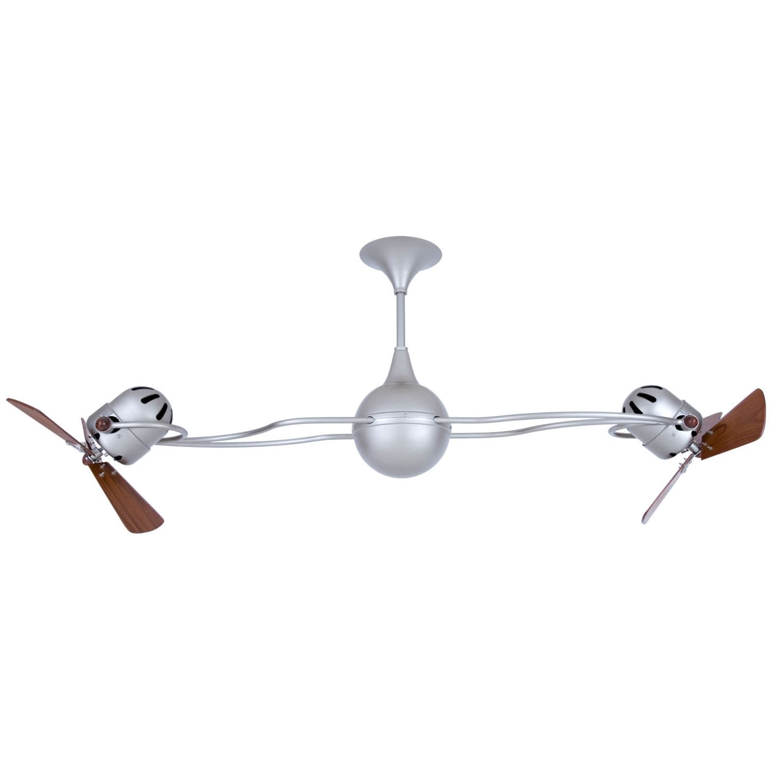 Matthews Fan Company - IV-BN-WD-DAMP - 53"Ceiling Fan - Italo Ventania - Brushed Nickel