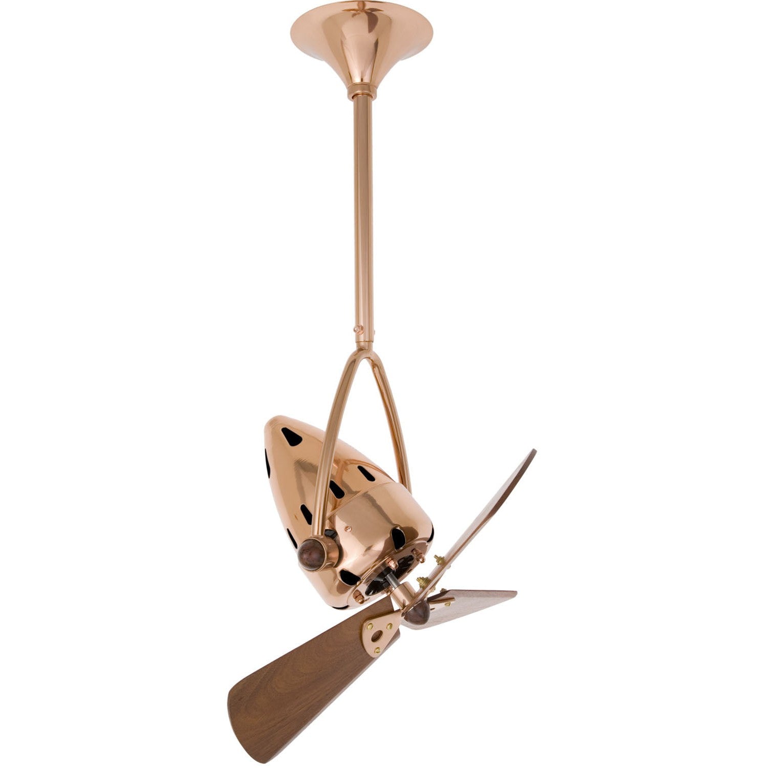 Matthews Fan Company - JD-CP-WD - 16"Ceiling Fan - Jarold Direcional - Polished Copper