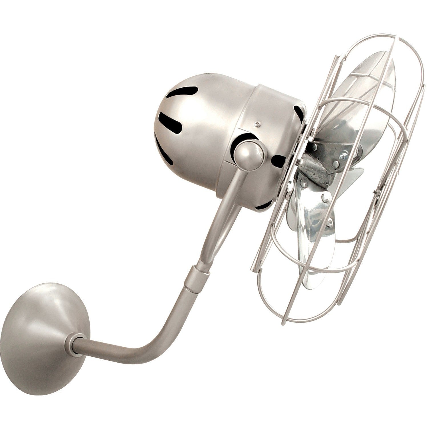 Matthews Fan Company - MP-BN-MTL-DAMP - 19"Wall Fan - Michelle Parede - Brushed Nickel