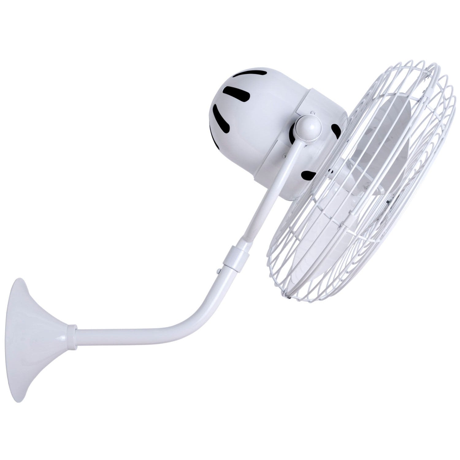 Matthews Fan Company - MP-WH-MTL - 19"Wall Fan - Michelle Parede - Gloss White