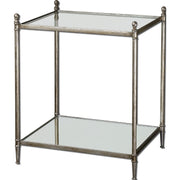 Uttermost - 24282 - End Table - Gannon - Antiqued silver leaf