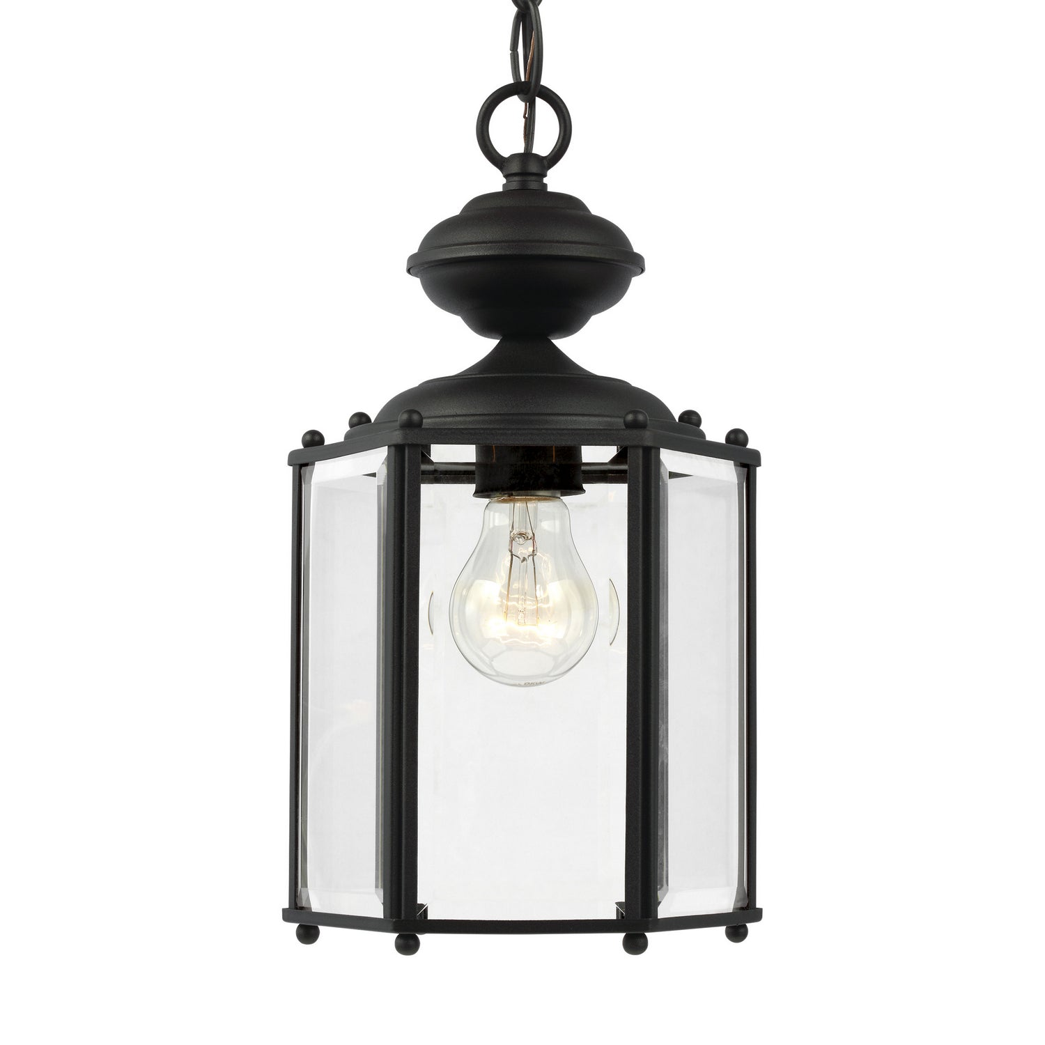 Generation Lighting - 6008-12 - One Light Outdoor Semi-Flush Convertible Pendant - Classico - Black
