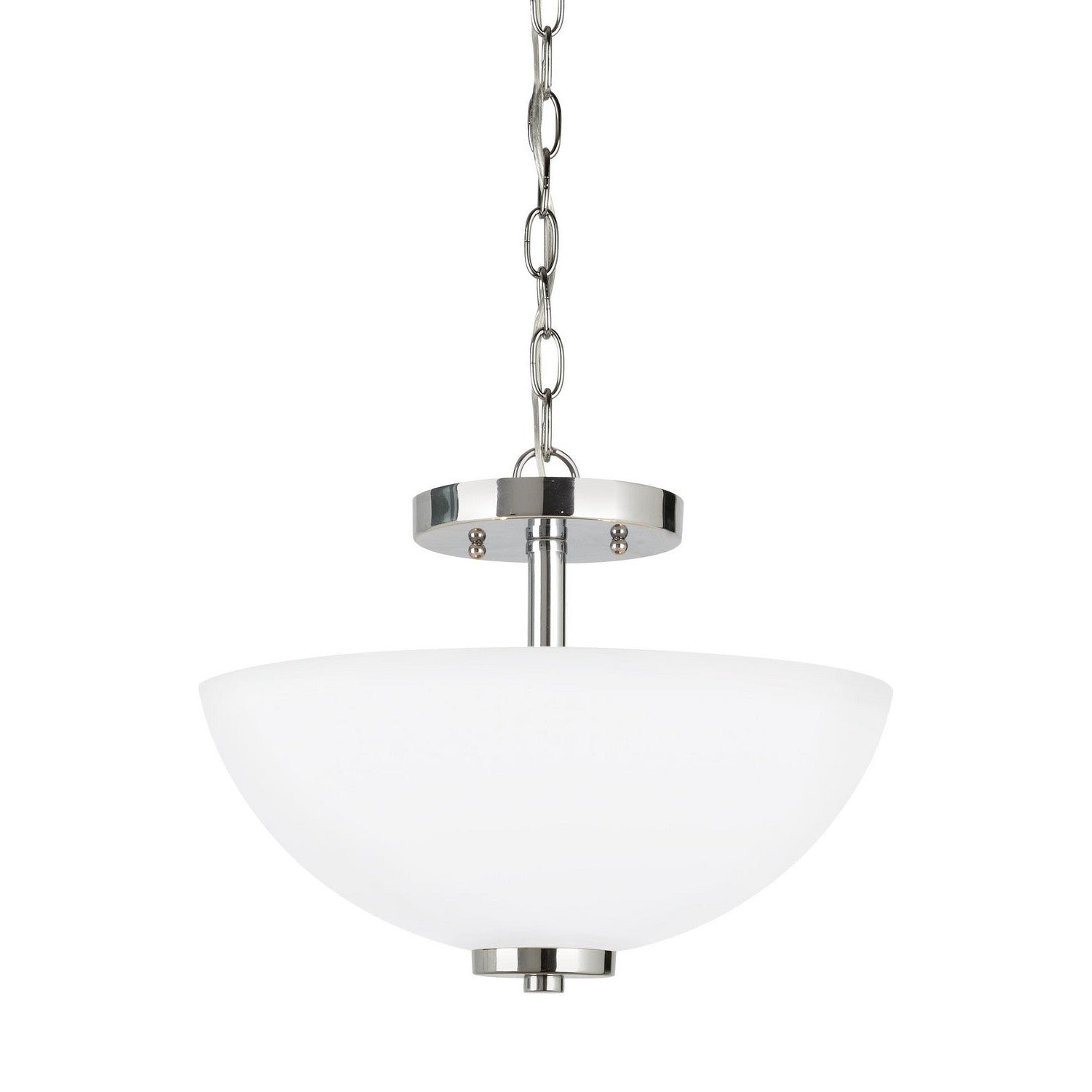 Generation Lighting - 77160-05 - Two Light Semi-Flush Convertible Pendant - Oslo - Chrome