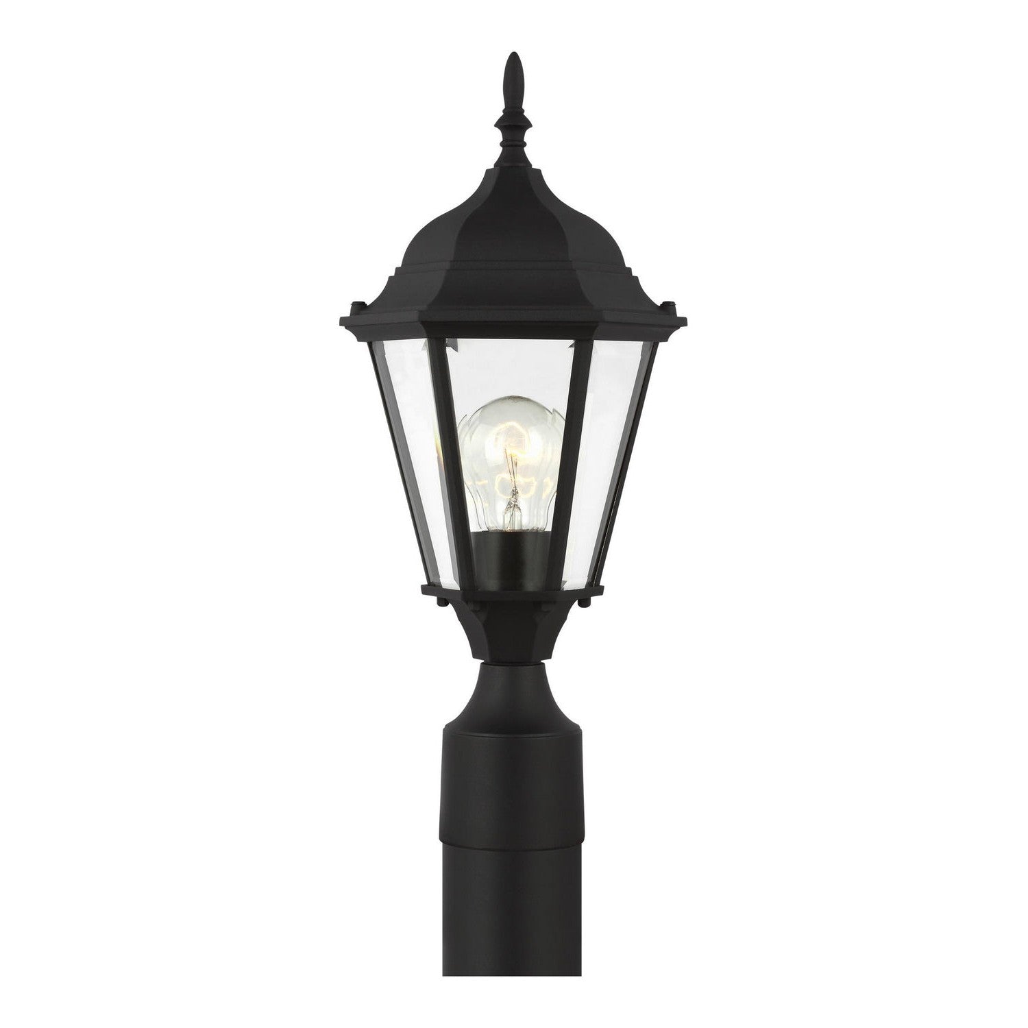 Generation Lighting - 82938-12 - One Light Outdoor Post Lantern - Bakersville - Black