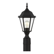 Generation Lighting - 82938-12 - One Light Outdoor Post Lantern - Bakersville - Black