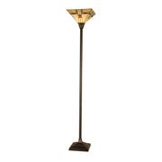 Dale Tiffany - TR11061 - One Light Torchiere - Arrowhead Mission - Mica Bronze