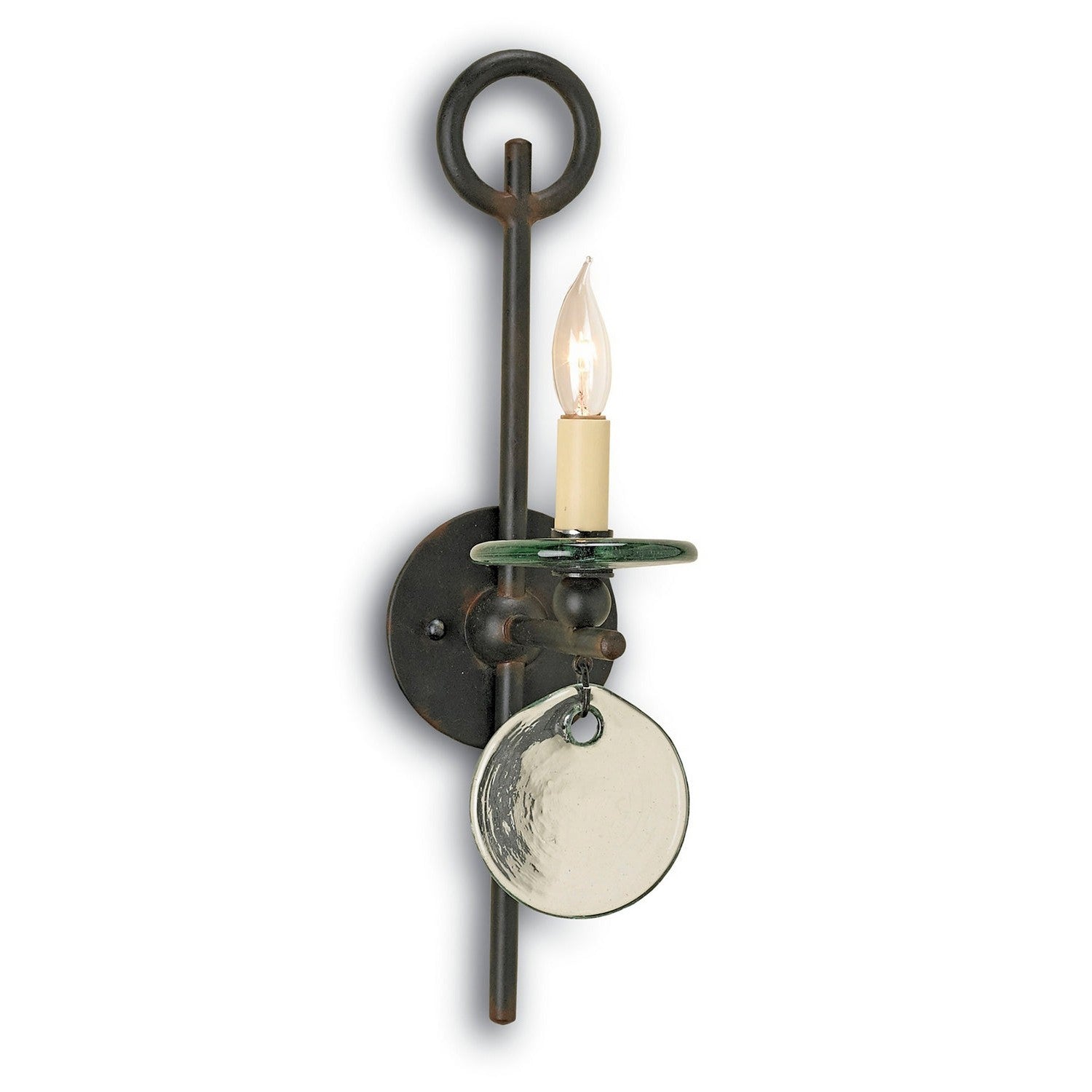Currey and Company - 5107 - One Light Wall Sconce - Sethos Collection - Old Iron