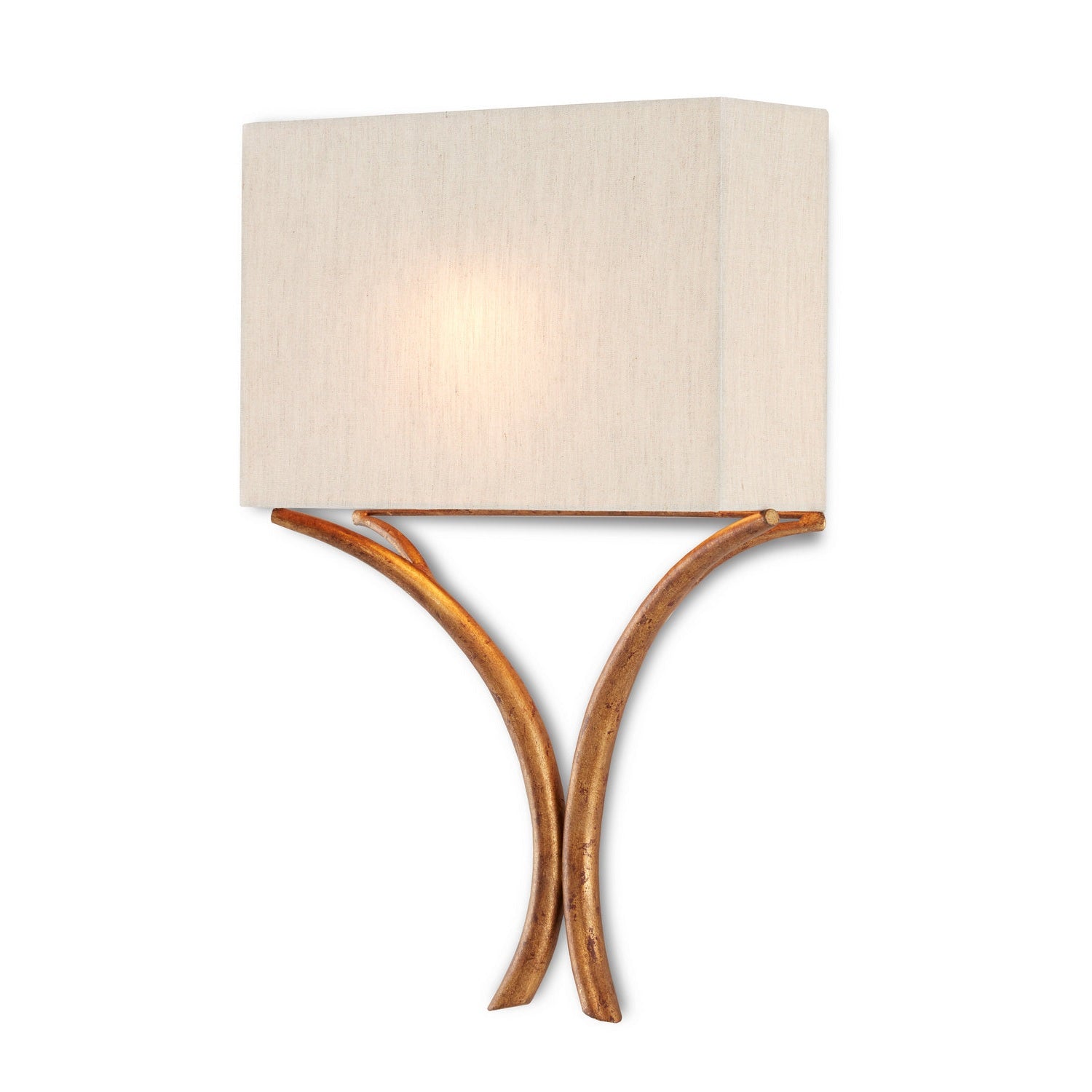 Currey and Company - 5901 - One Light Wall Sconce - Cornwall Collection - French Gold Leaf