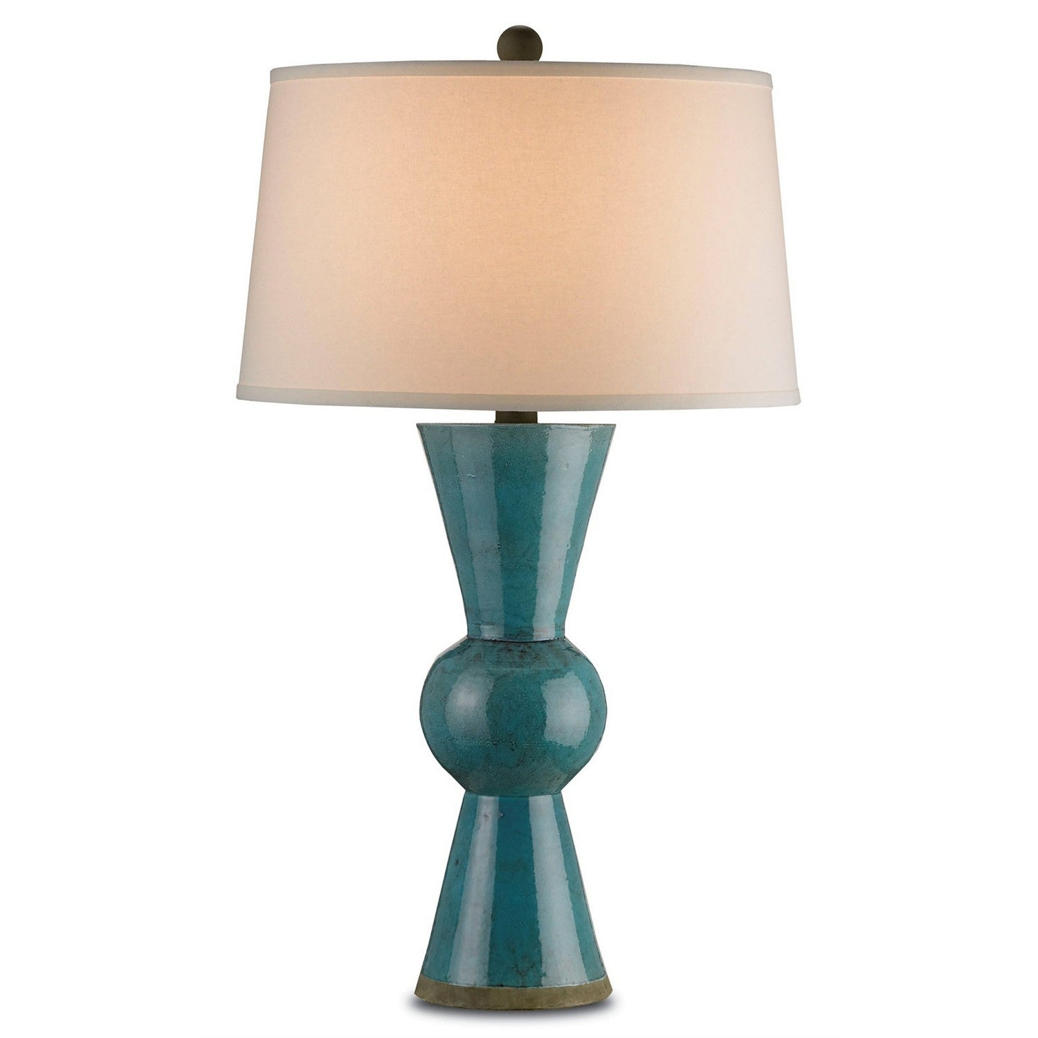 Currey and Company - 6896 - One Light Table Lamp - Upbeat Collection - Teal