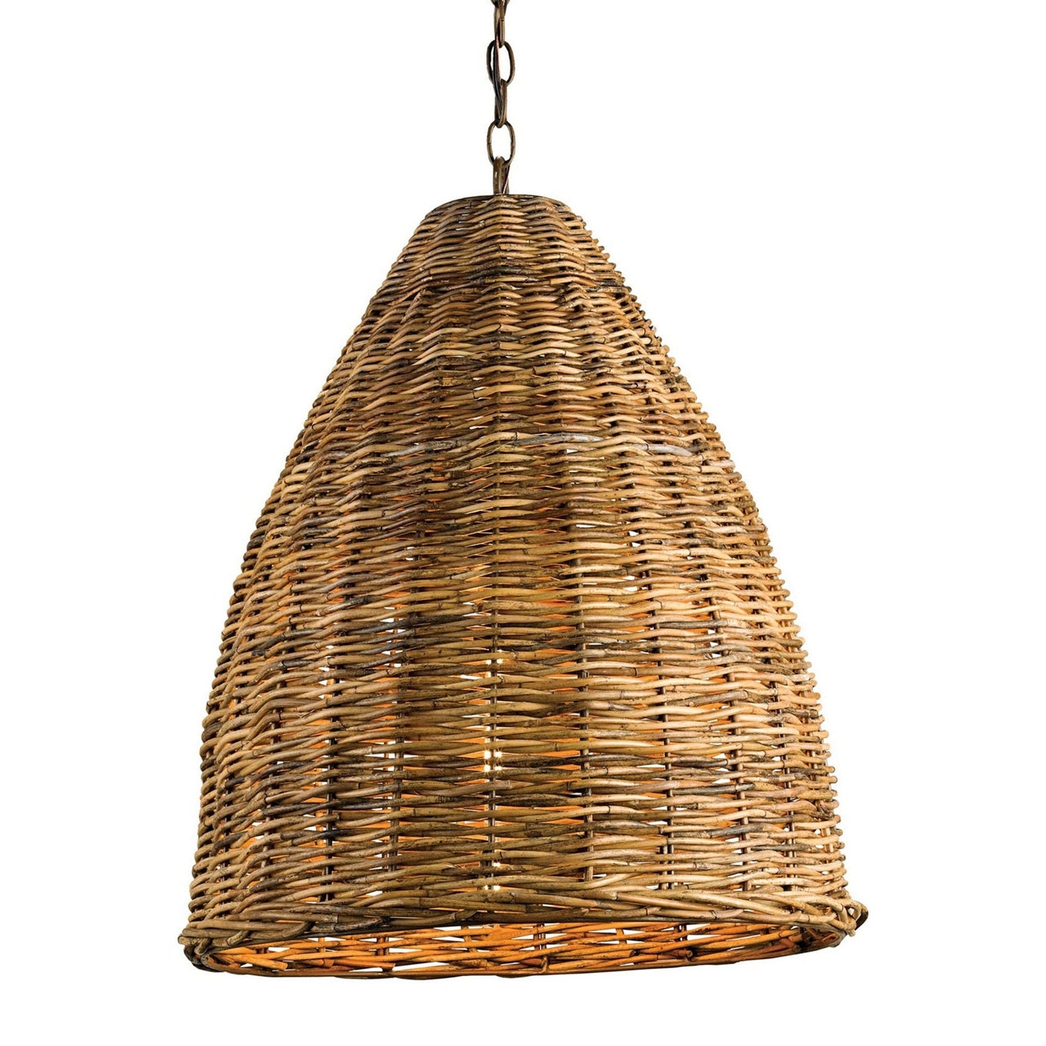 Currey and Company - 9845 - One Light Pendant - Basket Collection - Natural