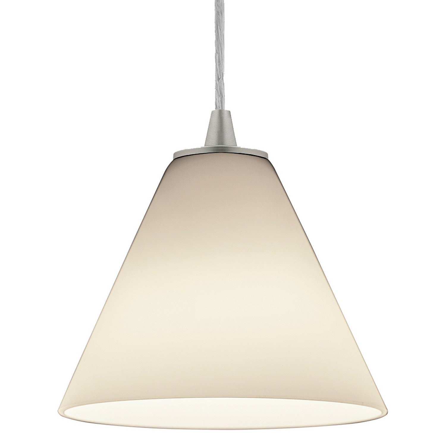 Access - 28004-1C-BS/WHT - One Light Pendant - Martini - Brushed Steel