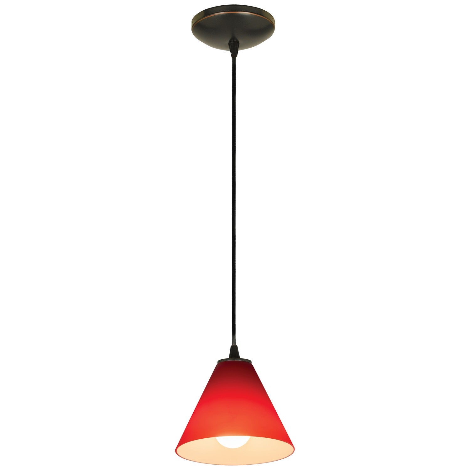 Access - 28004-1C-ORB/RED - One Light Pendant - Martini - Oil Rubbed Bronze