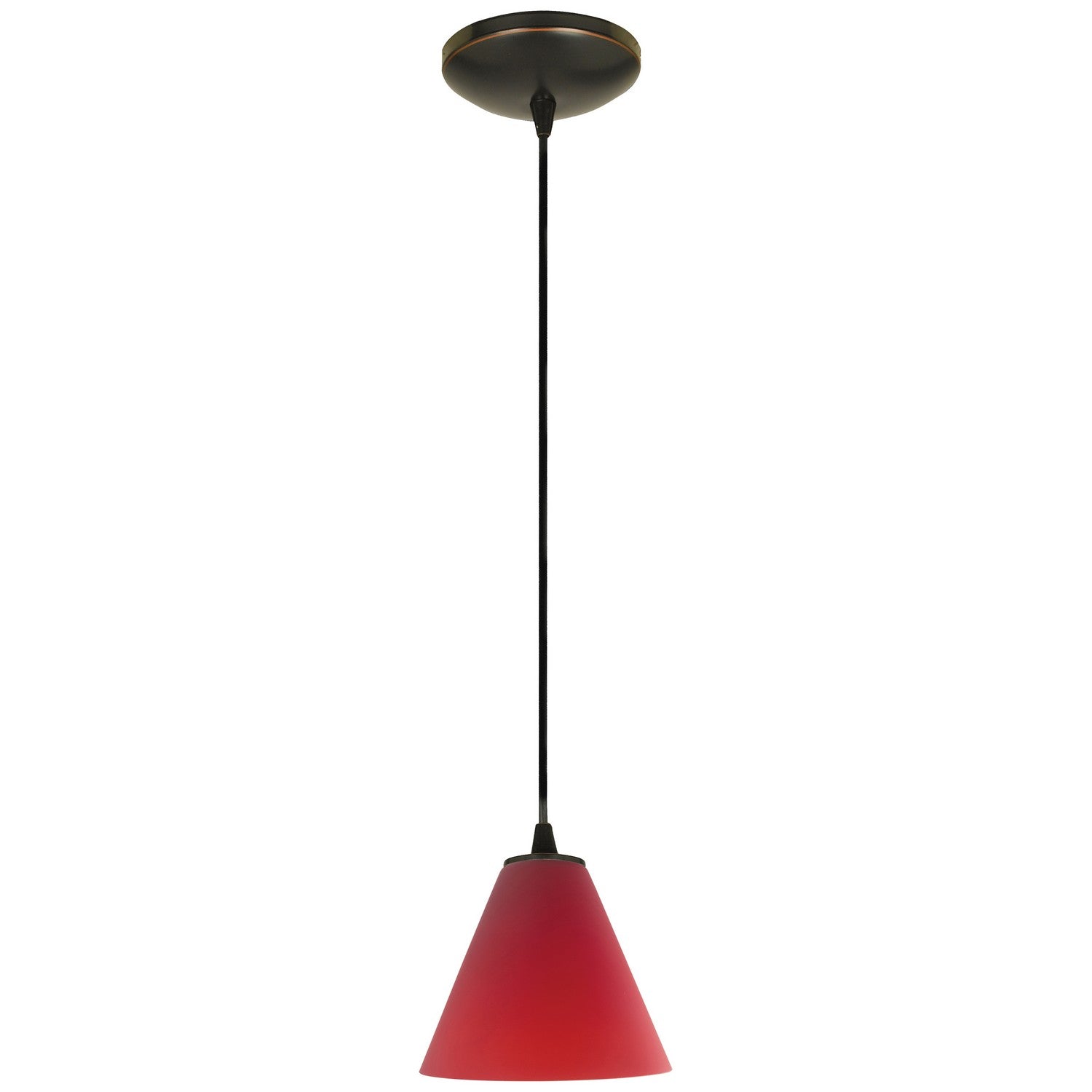 Access - 28004-1C-ORB/RED - One Light Pendant - Martini - Oil Rubbed Bronze