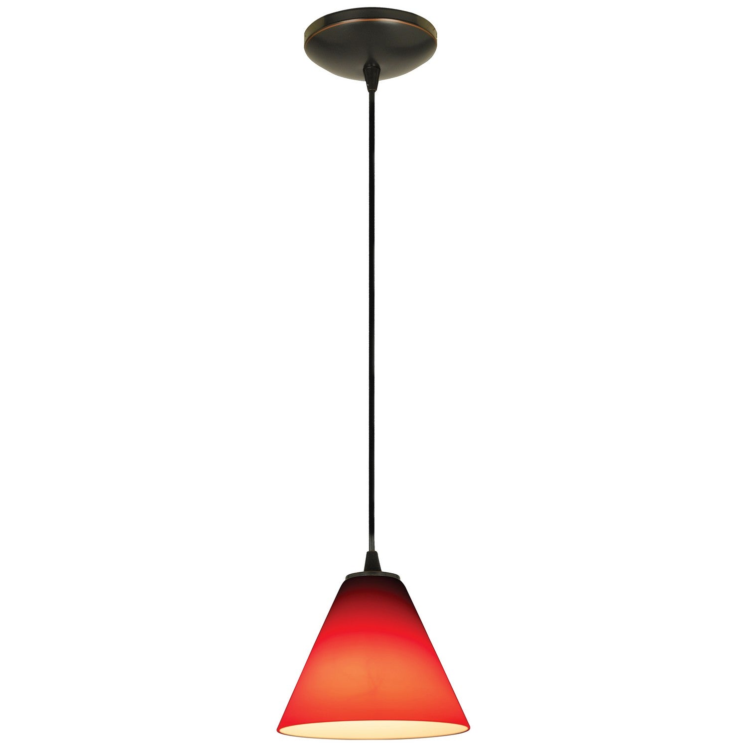 Access - 28004-1C-ORB/RED - One Light Pendant - Martini - Oil Rubbed Bronze