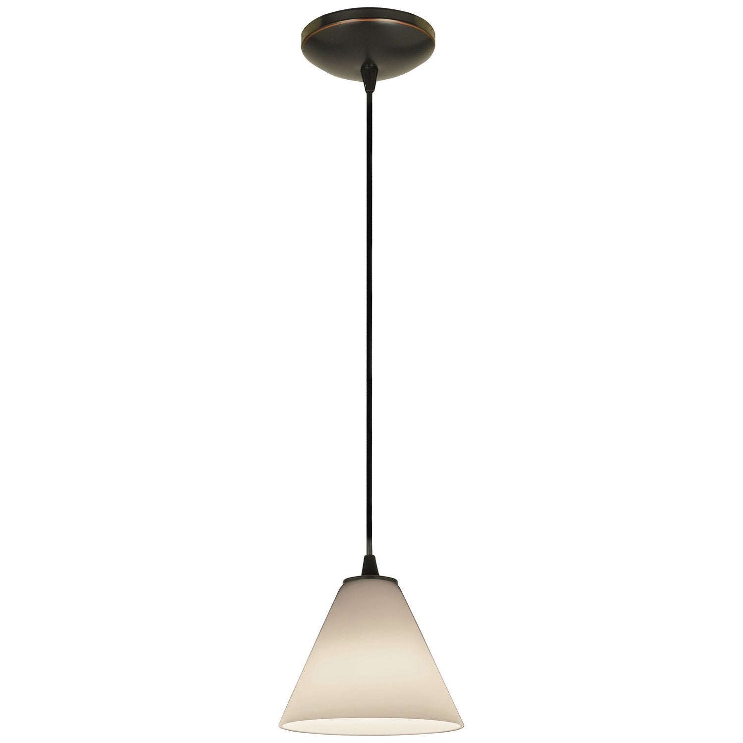 Access - 28004-1C-ORB/WHT - One Light Pendant - Martini - Oil Rubbed Bronze